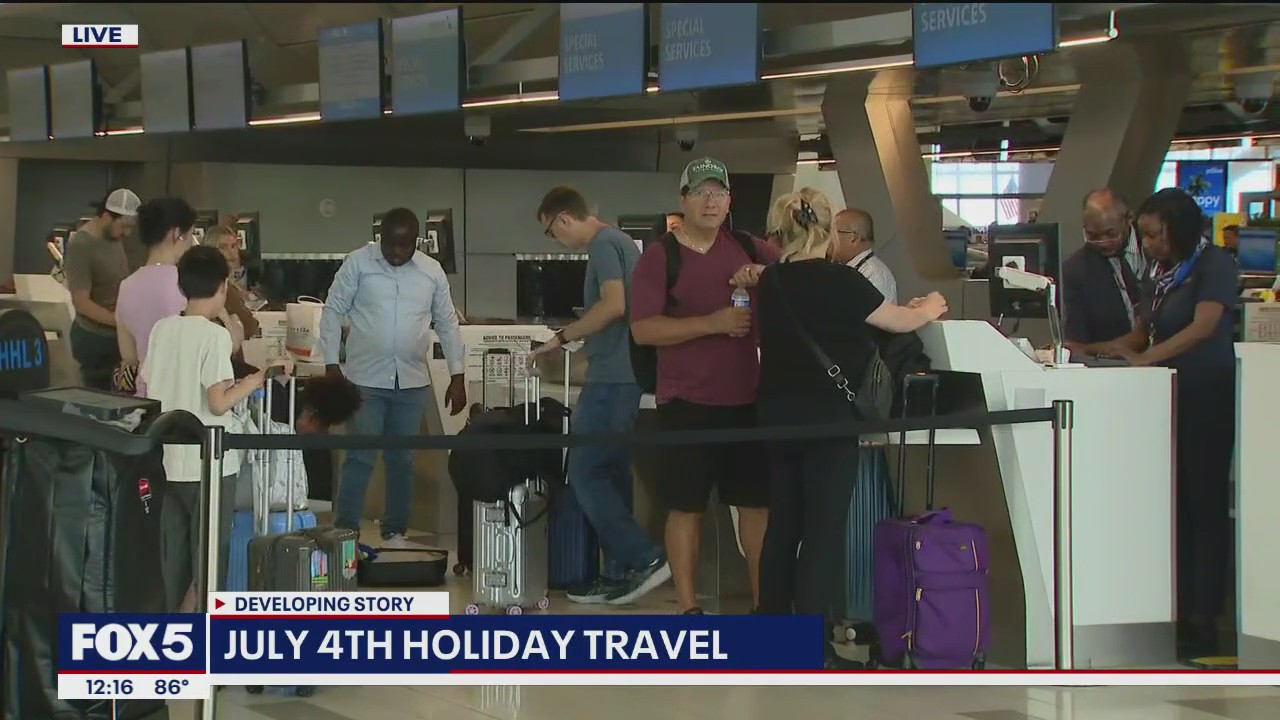 July Fourth holiday weekend travel