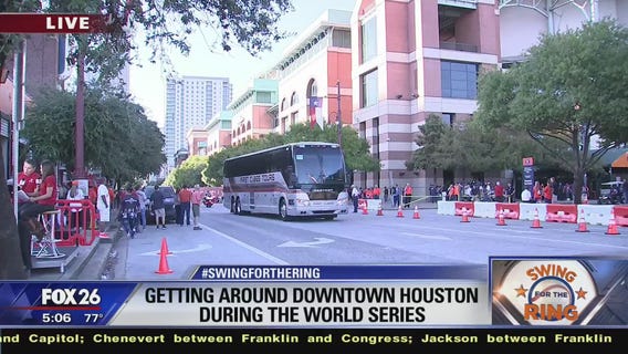 Getting around downtown Houston during the World Series