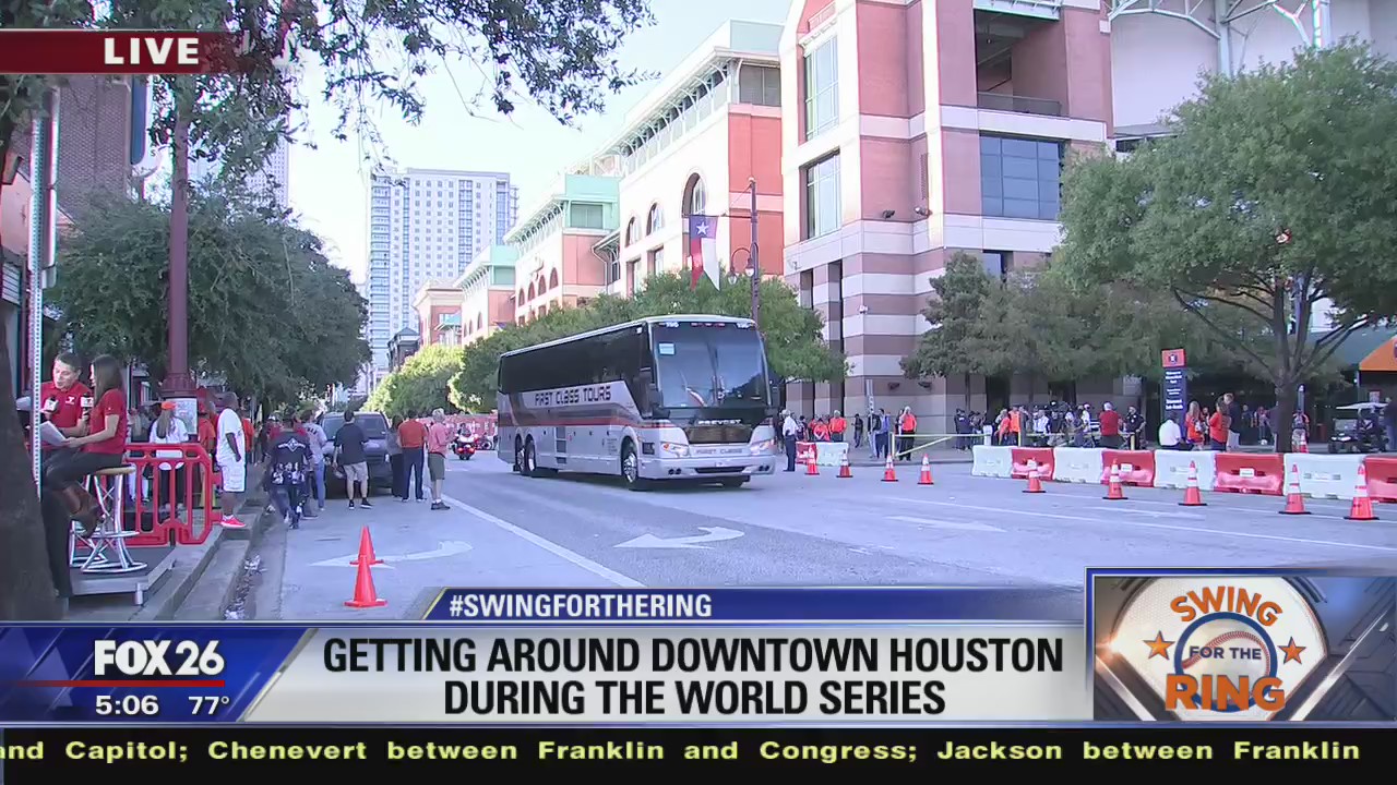 Getting around downtown Houston during the World Series