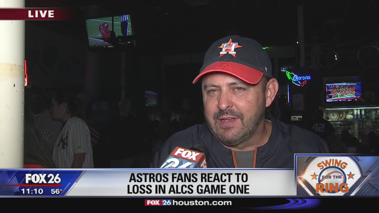 Astros fans react to loss in ALCS Game 1