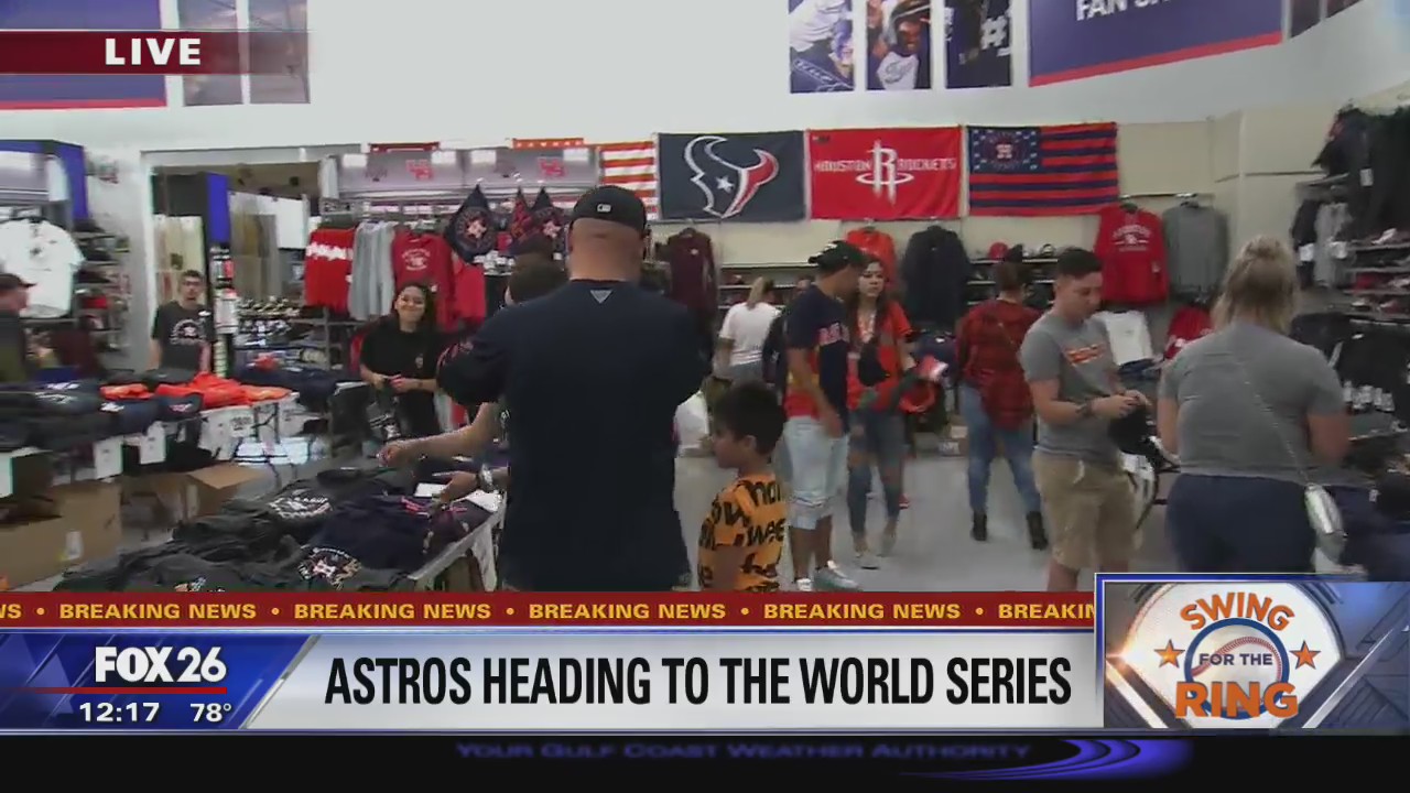 Houstonians storm Academy stores for Astros merchandise after ALCS win