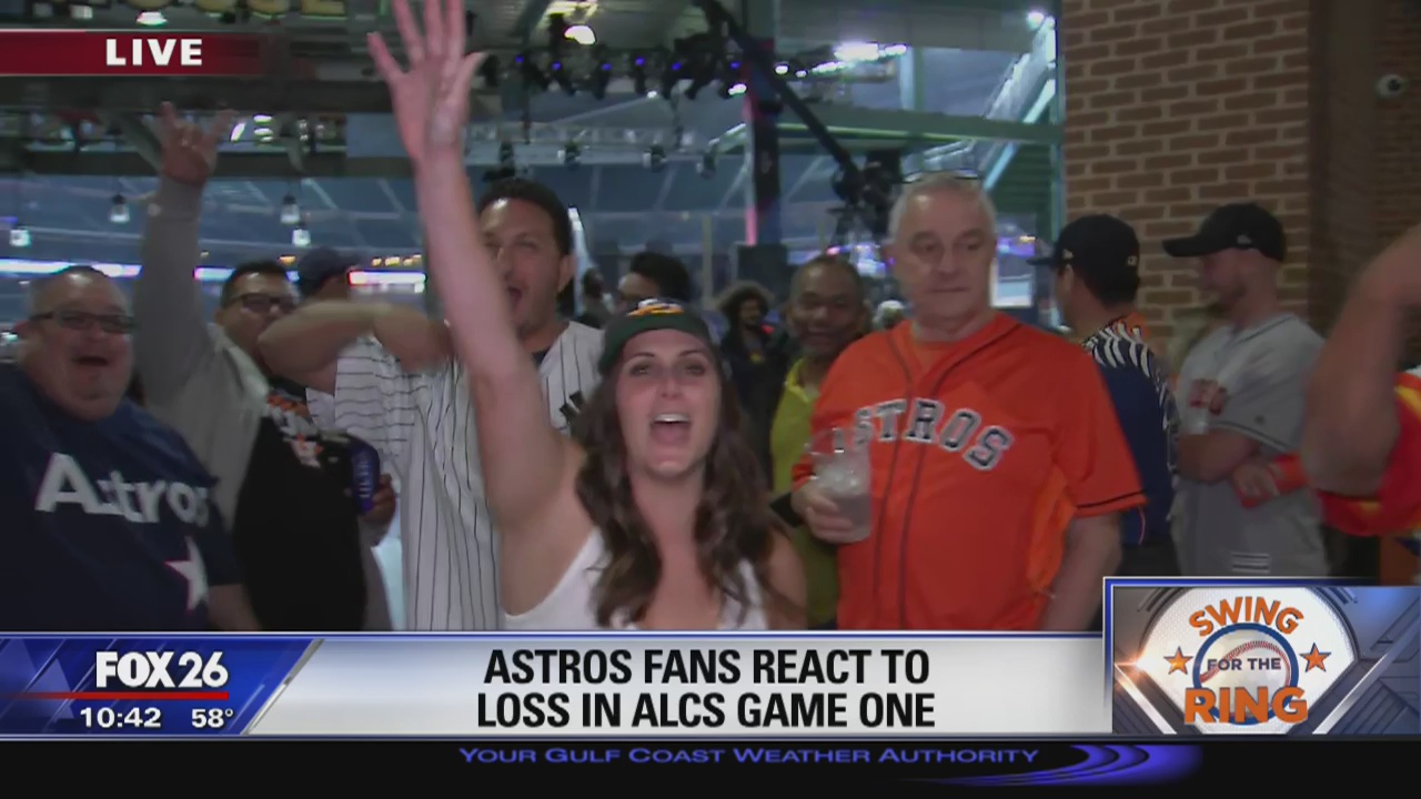 Astros fans react to loss in ALCS Game 1