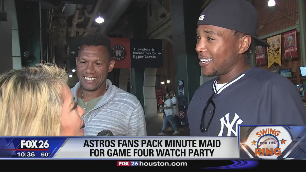 Astros fans pack Minute Maid for Game 4 watch party