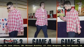 Astros' Alex Bregman wearing lucky flannel