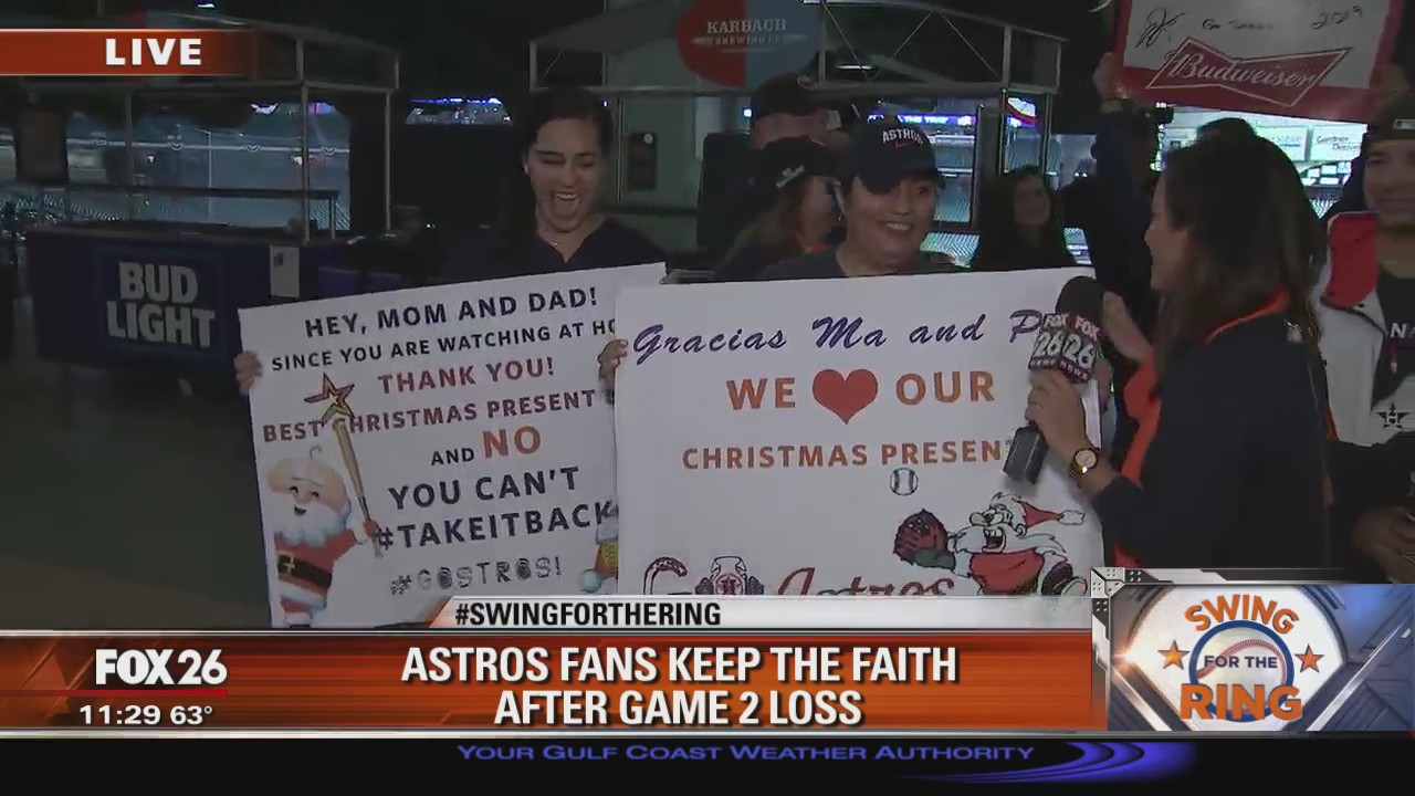 Astros fans keep the faith after Game 2 loss
