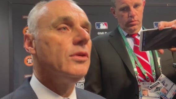MLB Commissioner Rob Manfred reacts to Taubman decision