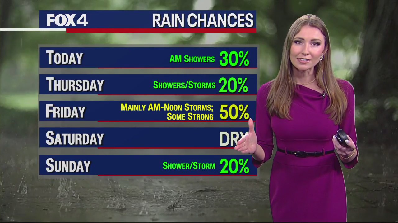 Dallas Weather: March 29 morning forecast