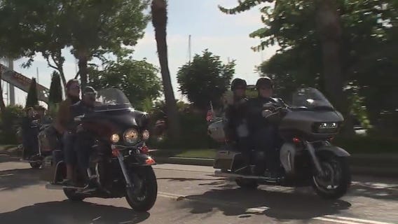 American Legion motorcycle riders escort veterans to Kemah