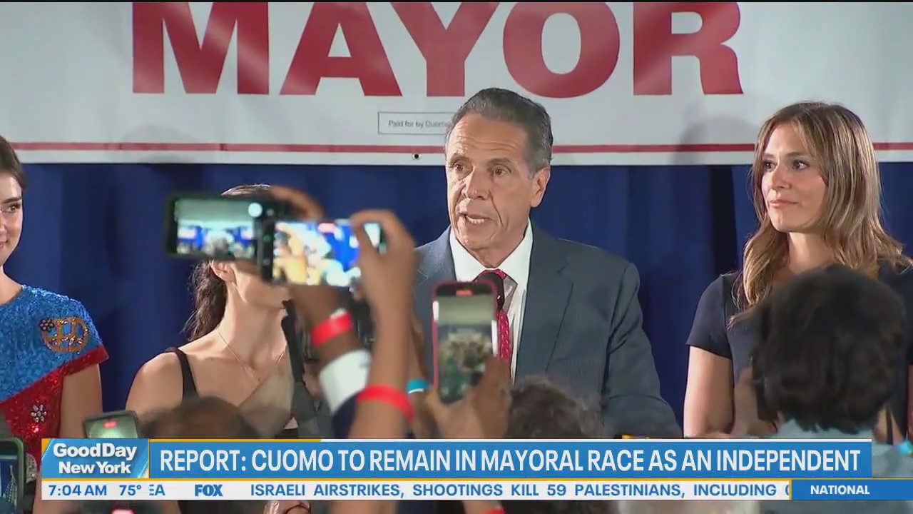 Cuomo to remain in NYC mayoral race as independent: report