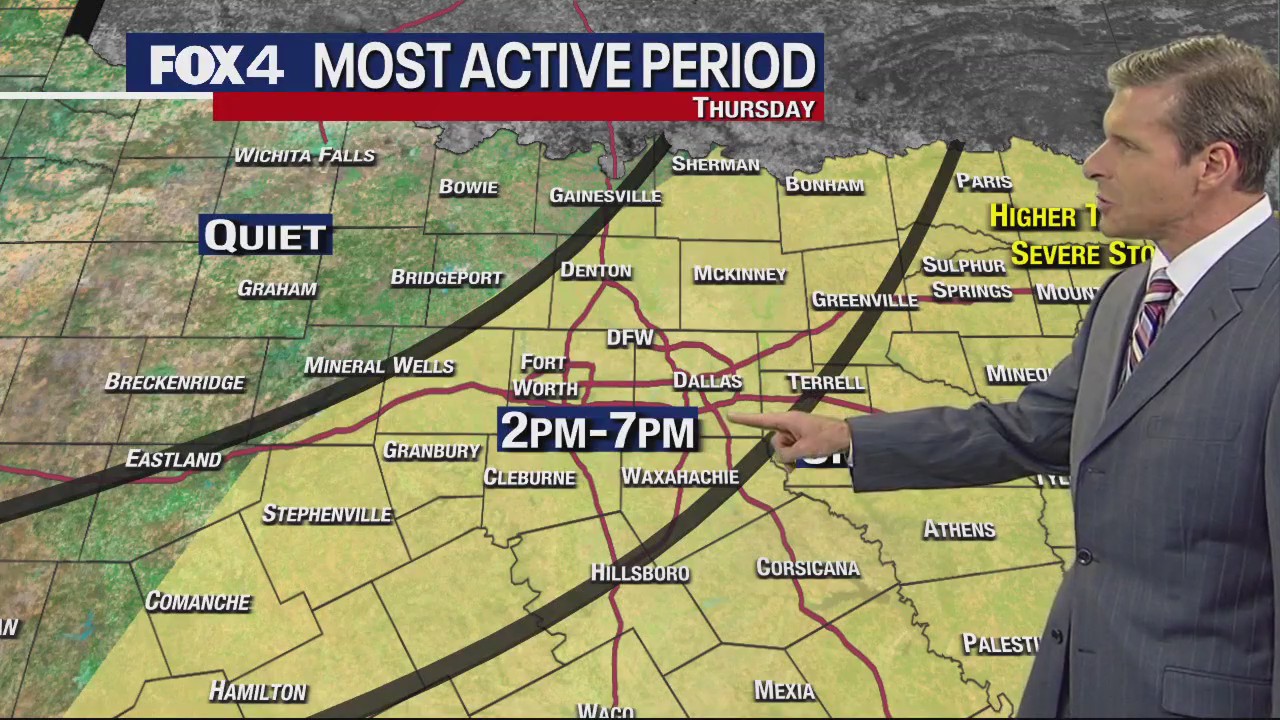 Dallas weather: April 19 evening forecast