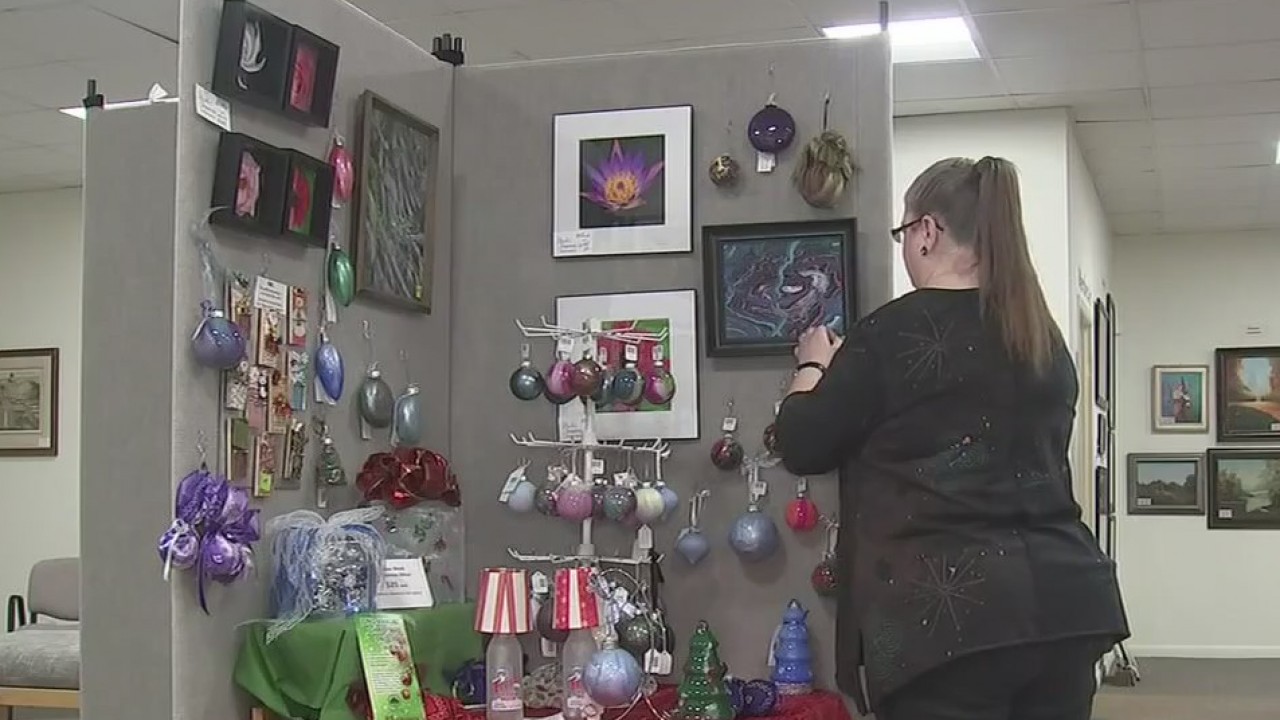 Unique gifts available at Christmas gift gallery at Art Center of Baytown