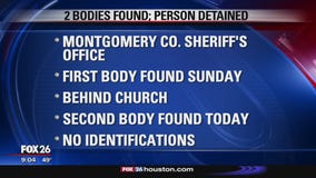 Two bodies found, one person in custody