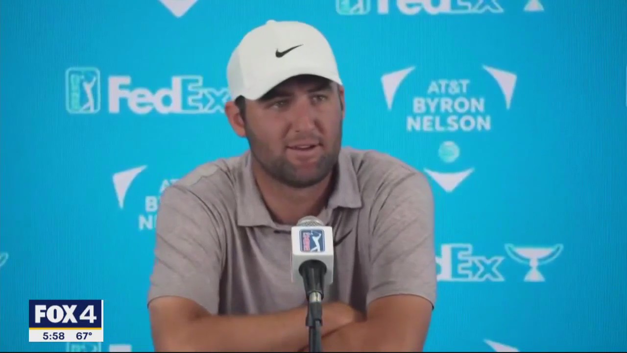 Scottie Scheffler talks about playing in the Byron Nelson
