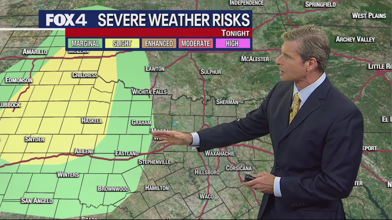 Dallas weather: May 22 evening forecast