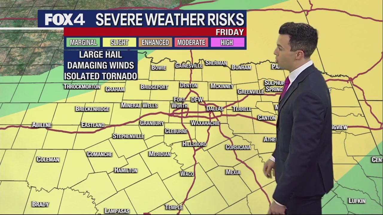 Dallas weather: May 18 afternoon forecast