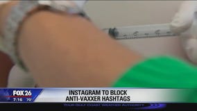 Instagram blocking anti-vaxxer hashtag