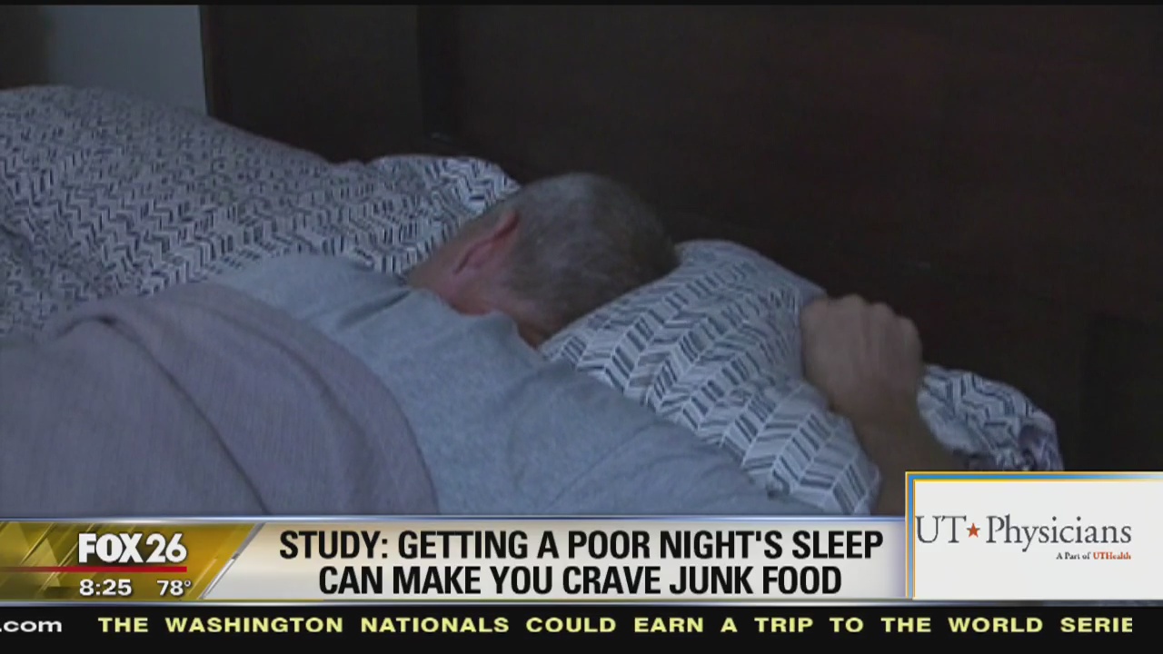 Study: Getting a poor night's sleep can make you crave junk food