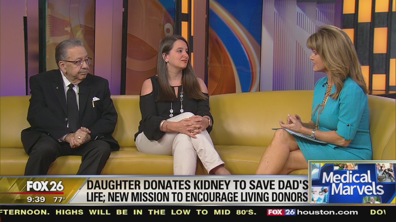 Daughter donates kidney to save dad's life