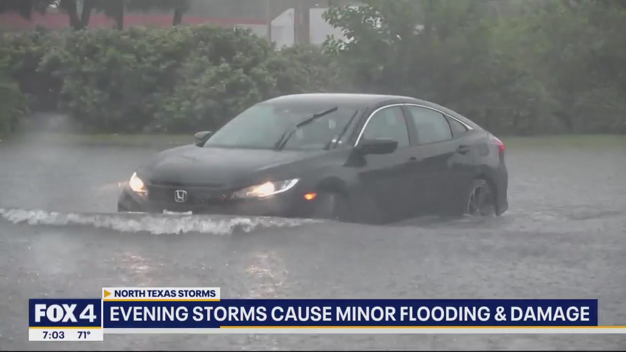 Evening storms cause minor flooding in North Texas | FOX 4 Dallas-Fort ...