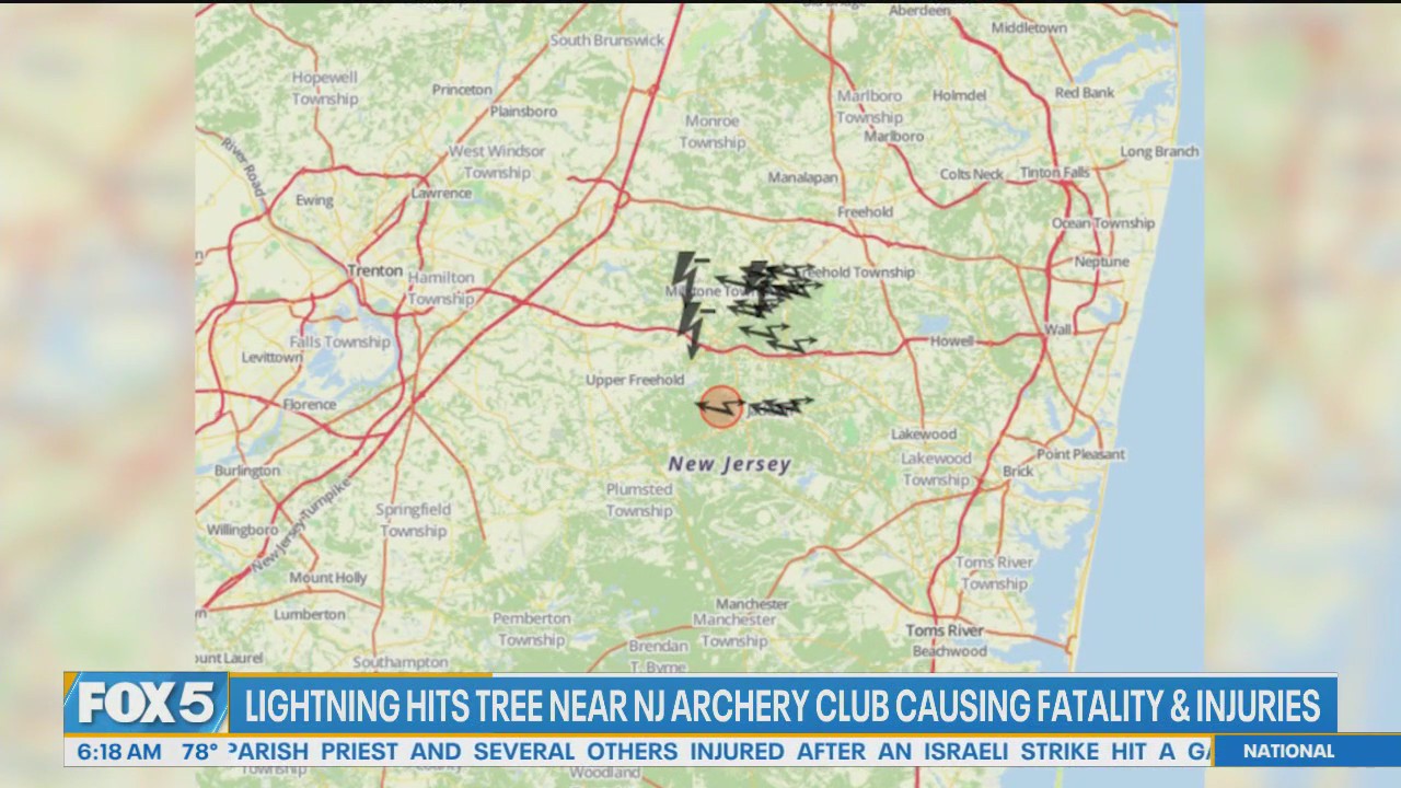Lightning strike kills 1, injures 13 at NJ archery range