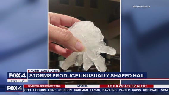 Here's why some are seeing unusually shaped hail
