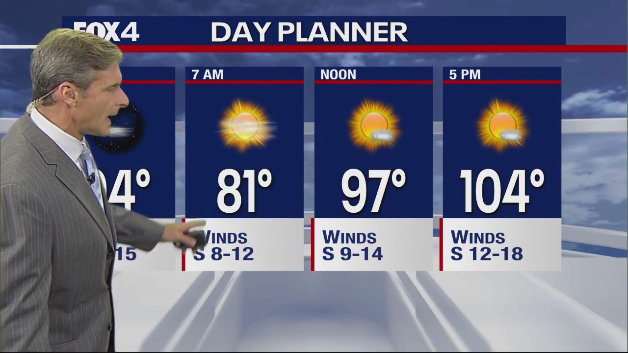 Dallas Weather: June 27 evening forecast