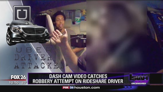 Dash cam video catches robbery attempt on Rideshare driver