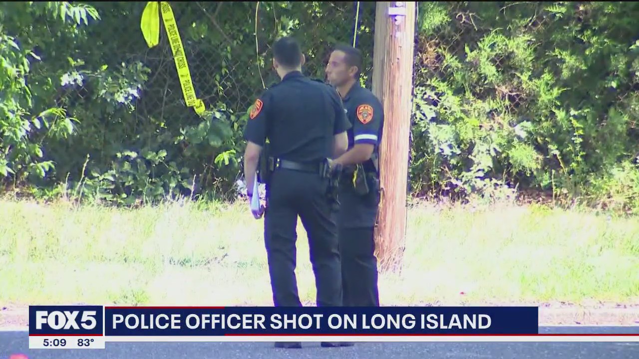 Long Island police officer struck by gunfire in the hospital | FOX 5 ...