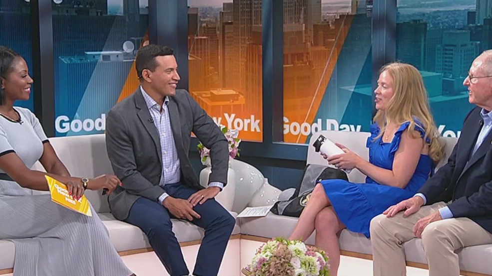 Former Giants head coach Tom Coughlin and Lisa Landers discuss 'Be the light' award