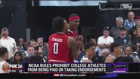 NCAA rules prohibit college athletes from being paid or taking endorsements