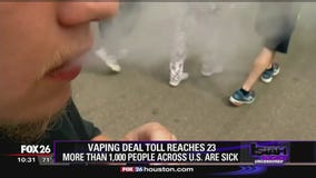 Vaping death toll reaches 23, more than 1,000 are sick