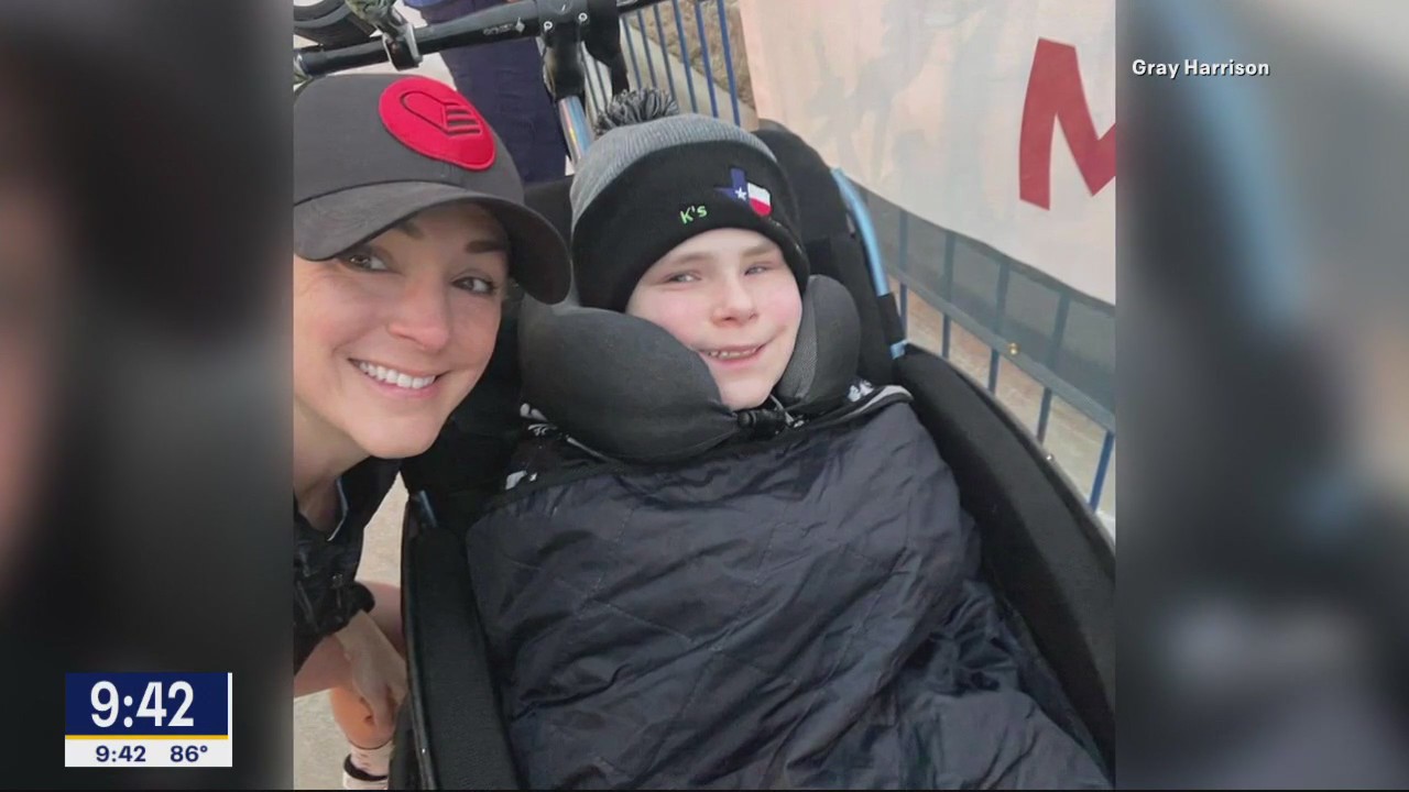 Inspirational mother-son duo take on triathlons