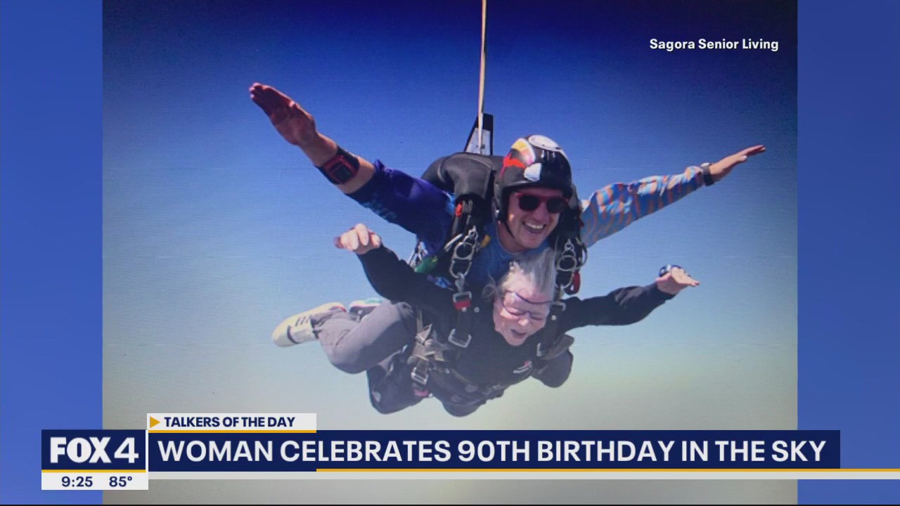 Talkers: Woman celebrates 90th birthday in the sky