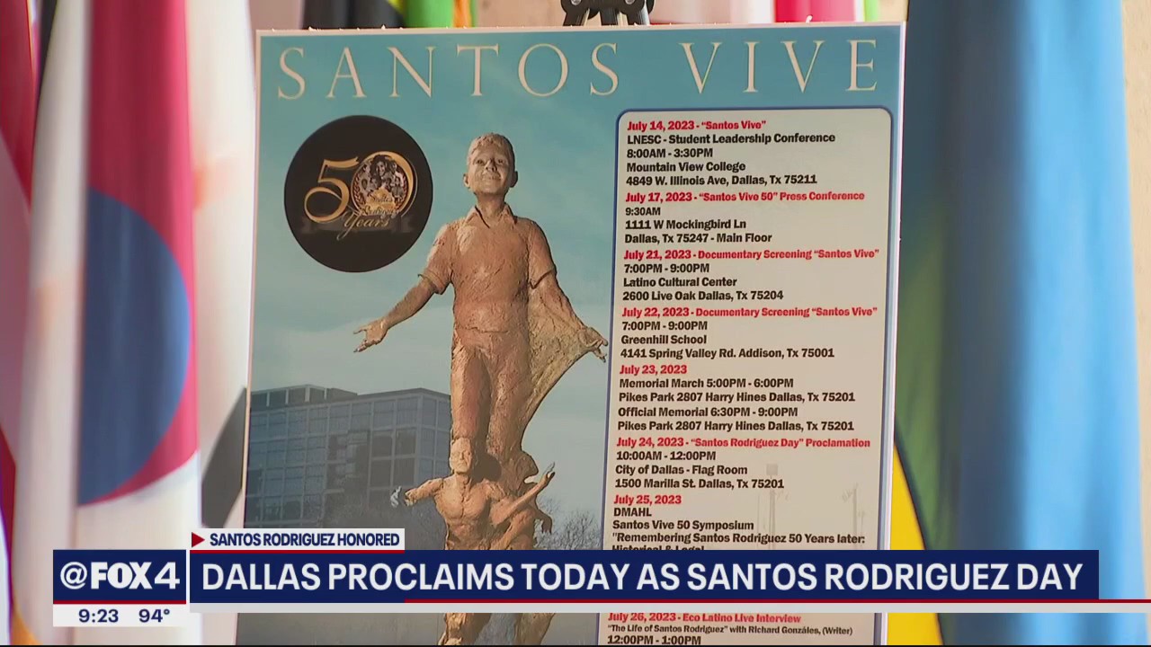Dallas proclaims Monday as 'Santos Rodriguez Day'