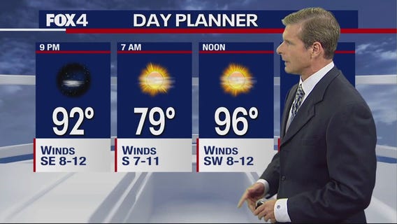 Dallas Weather: July 24 evening forecast