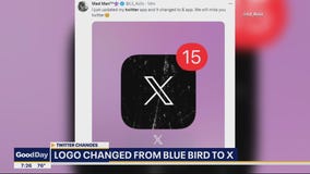 Twitter changes logo to black and white X