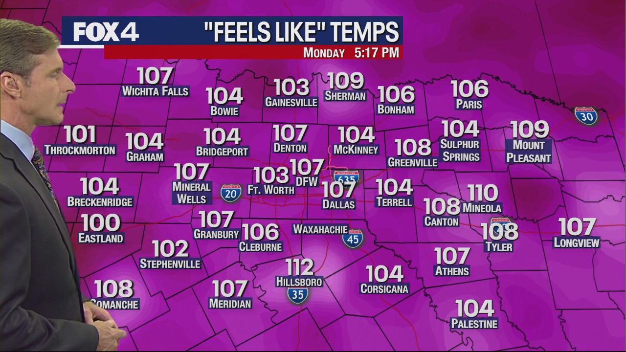 Dallas weather: July 31 evening forecast