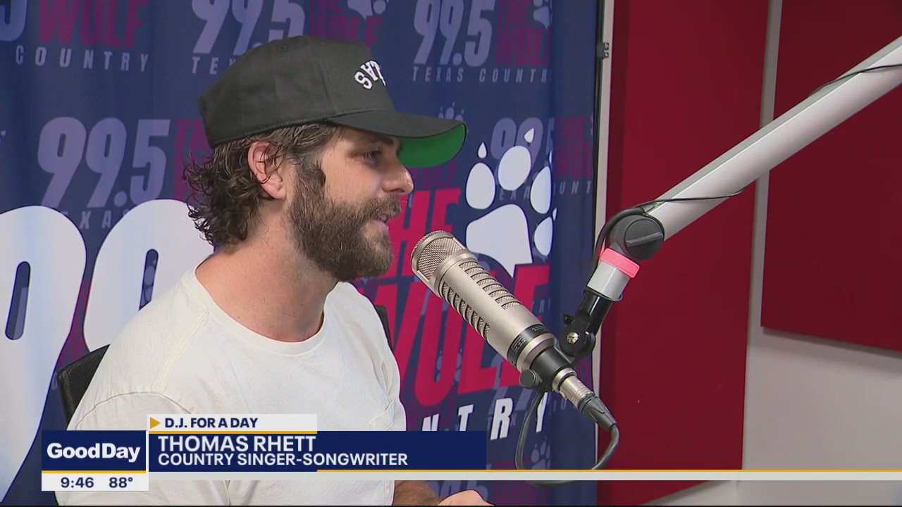 Thomas Rhett talks to Shannon Murray before Dallas show