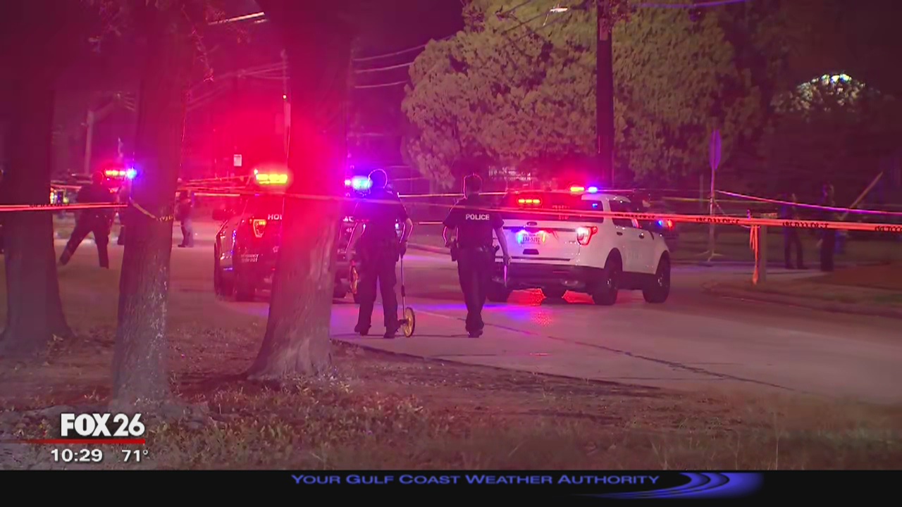 Accident involving HPD in northeast Houston