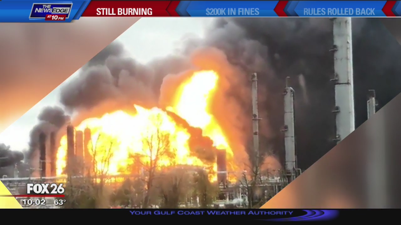 No time frame for when TPC plant fire could be contained, officials say