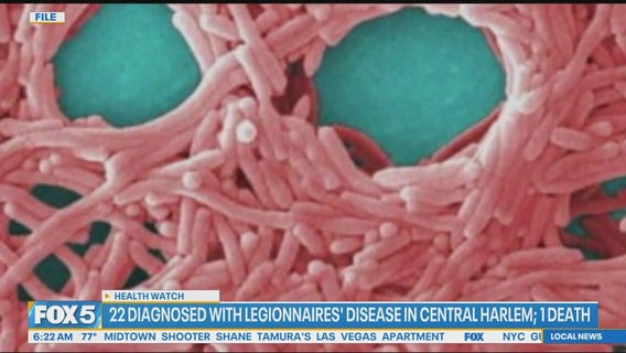 22 people diagnosed with Legionnaires' Disease in Central Harlem, officials say