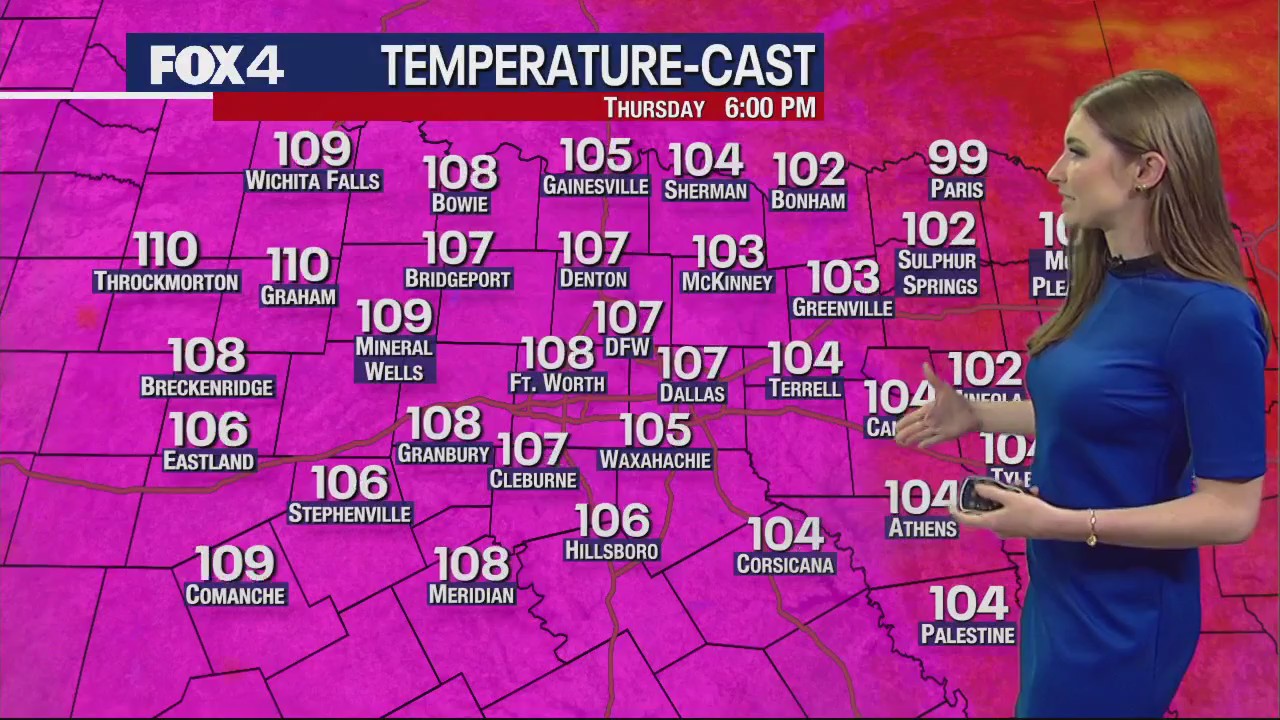 Dallas weather: August 17 afternoon forecast