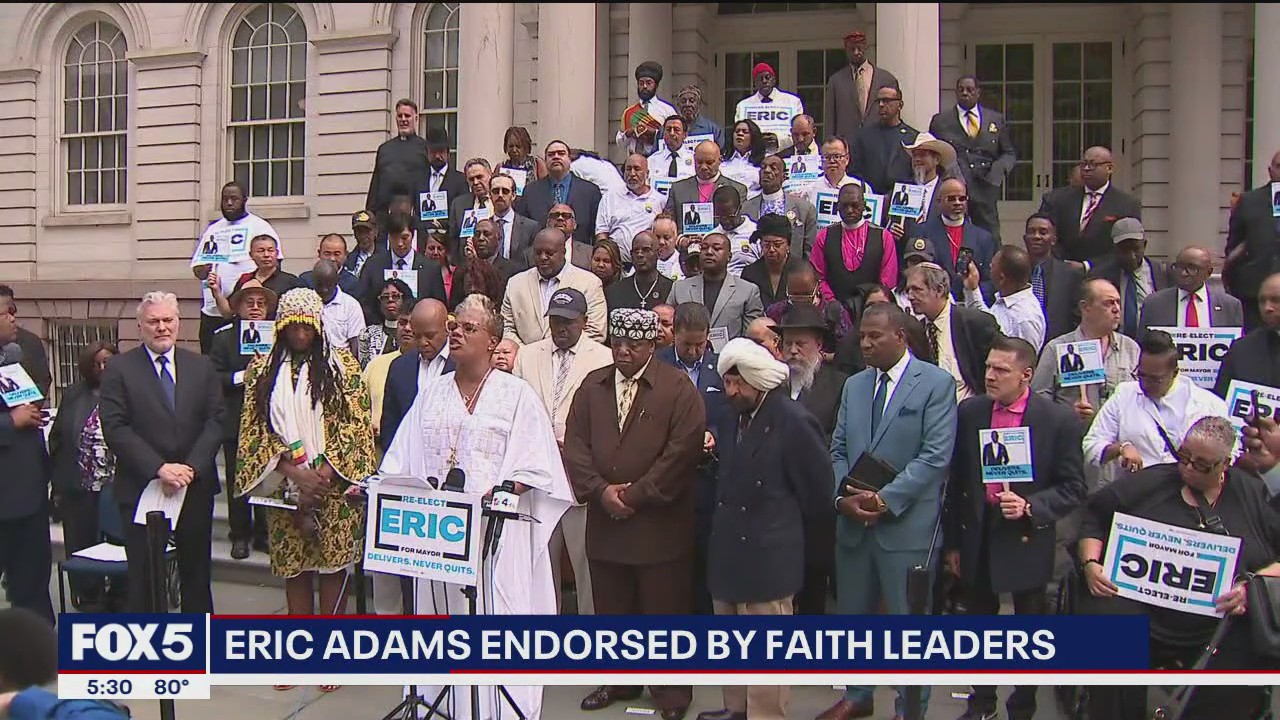 Adams endorsed by faith leaders