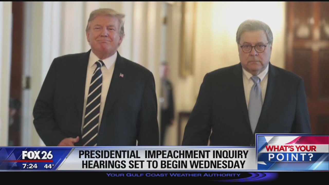 Presidential impeachment inquiry hearings are set to begin Wednesday
