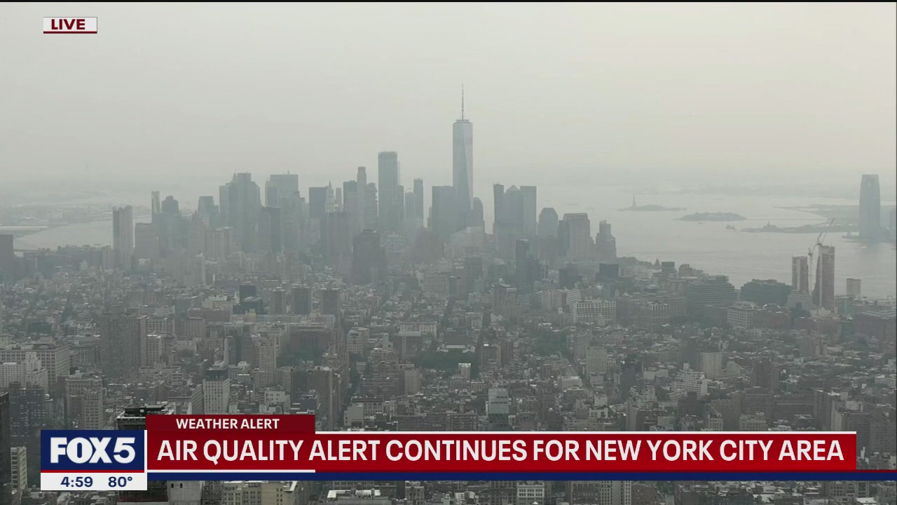 Air quality alert continues for NYC area
