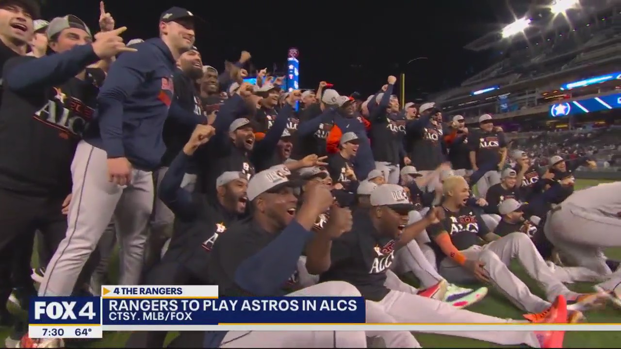 Texas Rangers to play Houston Astros in ALCS