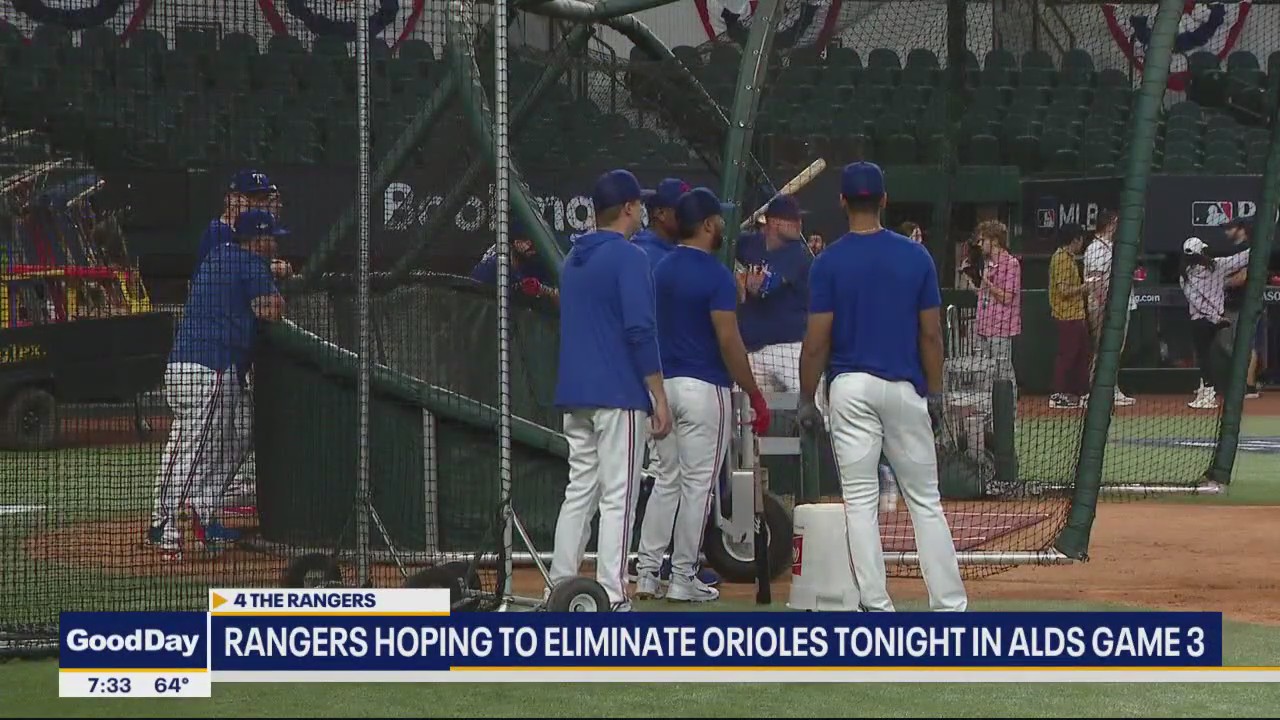 Rangers hope to eliminate Orioles after Game 3 at home