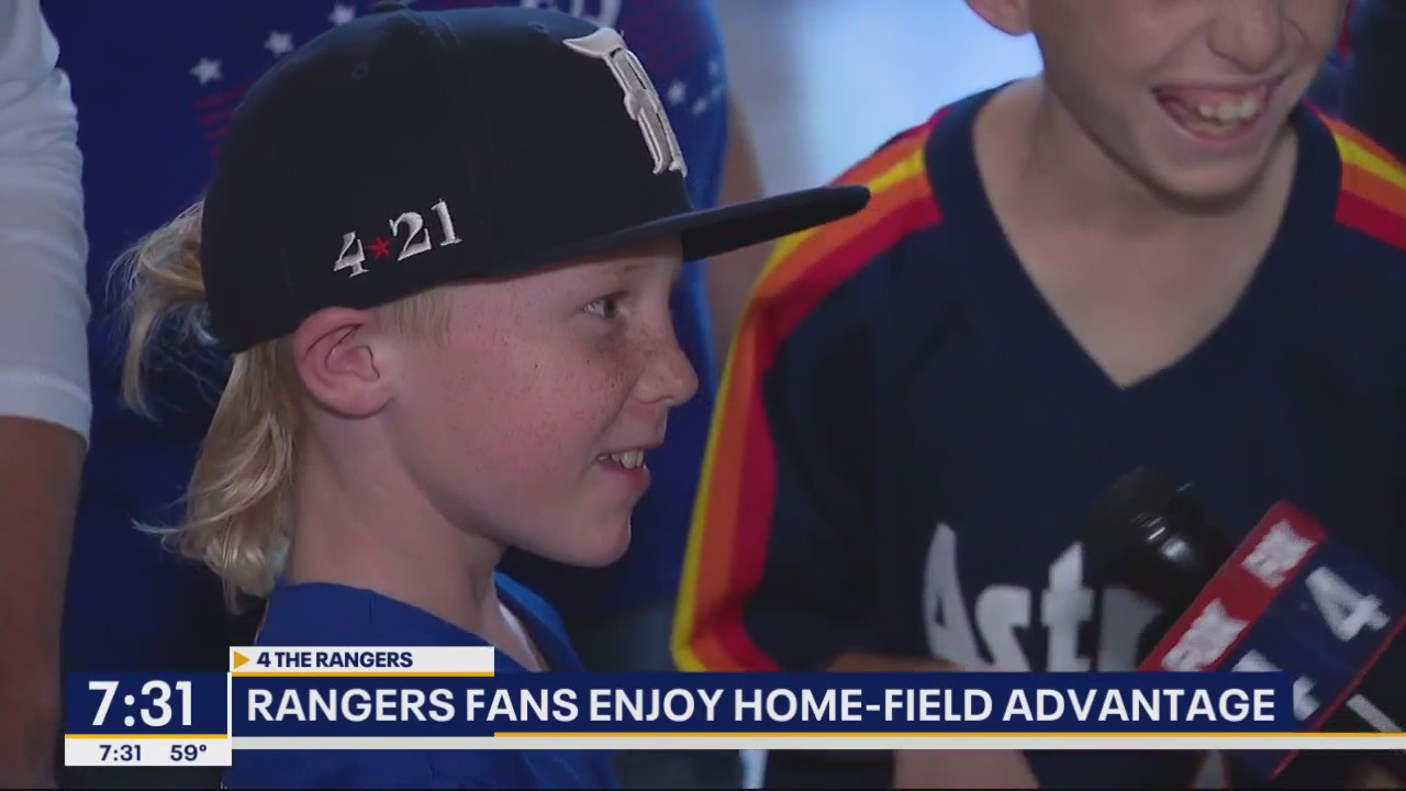 Texas Rangers fans enjoy home-field advantage