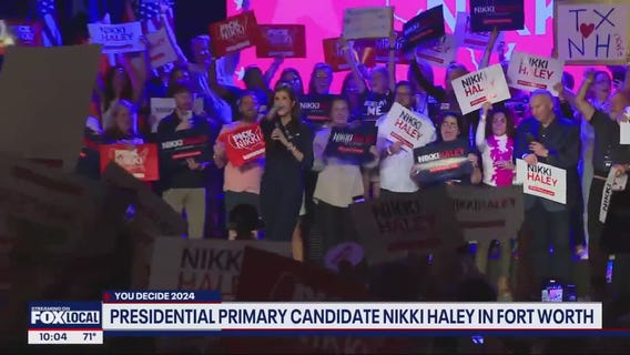 Presidential candidate Nikki Haley's rally in FW