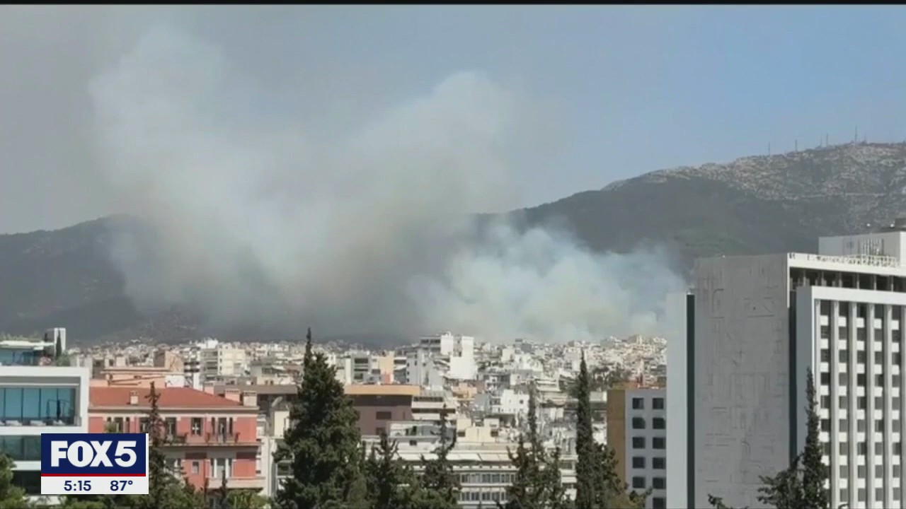 Wildfires rage across Europe, stoked by heatwaves and strong winds